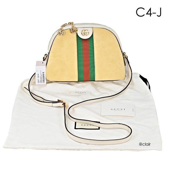 Gucci Ophidia Small Suede & Leather Cross Body Bag - Picture 5 of 8